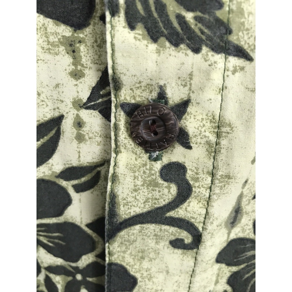 Hilo Hattie Mens The Hawaiian Original Shirt Floral Print Sz 2XL Green - Picture 5 of 6